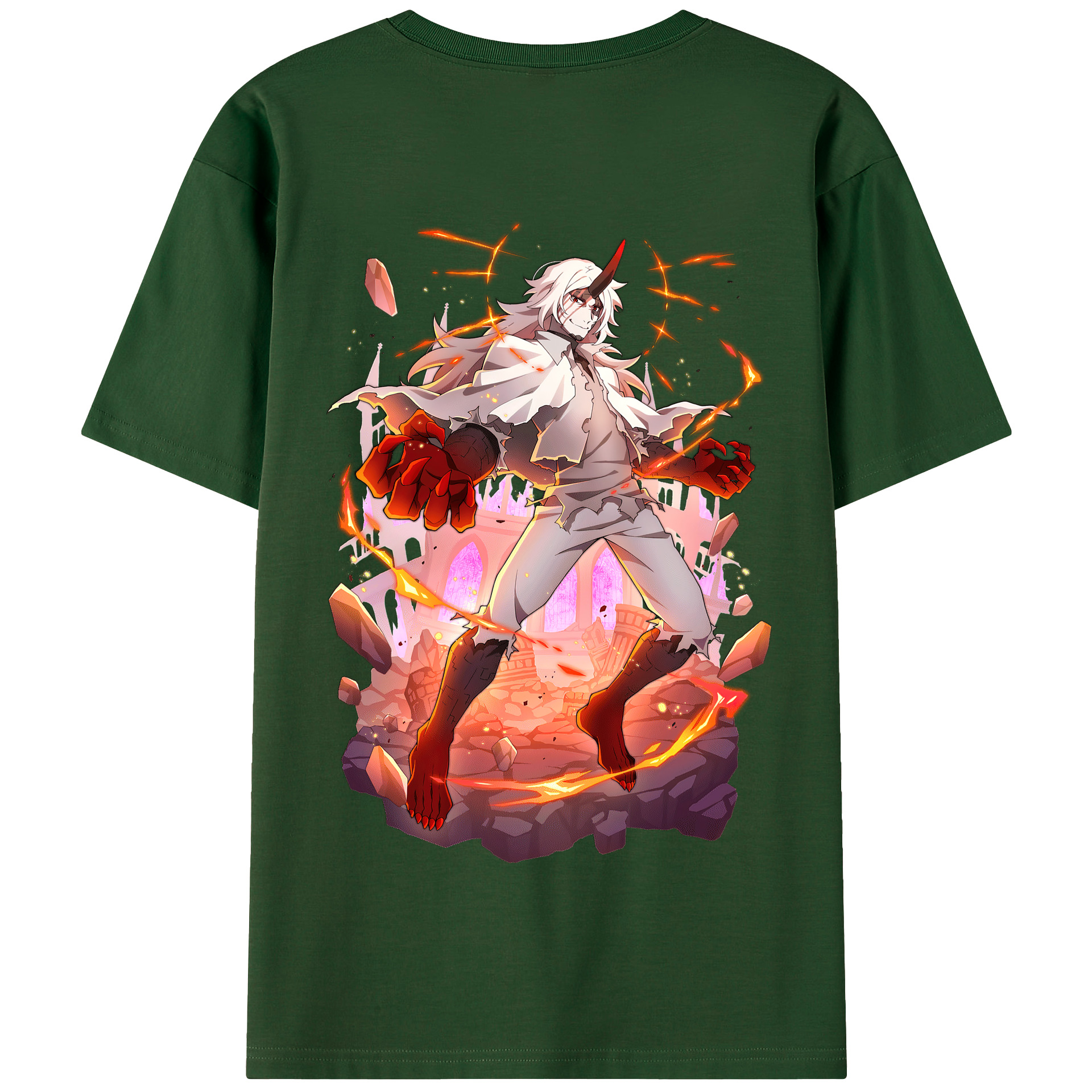 （画像用） 文豪ストレイドッグス Bungo Stray Dogs 綿100％半袖Tシャツ（背面プリント）